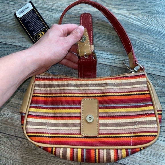 NWT Vintage strip mini shoulder bag - Picture 3 of 8